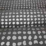 56225 Geometric Grid matte deep gray silver metallic dots textured modern wallpaper 3D
