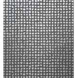 56225 Geometric Grid matte deep gray silver metallic dots textured modern wallpaper 3D
