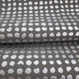 56225 Geometric Grid matte deep gray silver metallic dots textured modern wallpaper 3D
