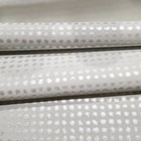 56227 Geometric Grid matte off white silver metallic dots textured modern wallpaper 3D
