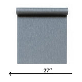 56234 Modern Dark Gray silver vertical stia lines textured faux fabric wallpaper rolls

