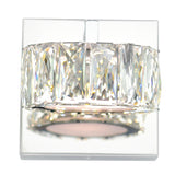 5625W5ST Milan LED Bathroom Sconce With Chrome Finish