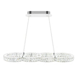 5629P33ST-O Milan LED Chandelier With Chrome Finish