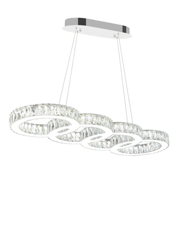 5629P33ST-O Milan LED Chandelier With Chrome Finish