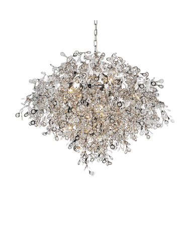 5630P35C Flurry 17 Light Down Chandelier With Chrome Finish