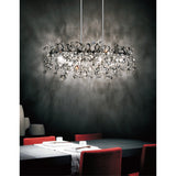 5630P37C-O Flurry 7 Light Down Chandelier With Chrome Finish