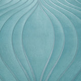 56327 Ogee Wave curves lines light teal blue green gray silver textured wallpaper 3D
