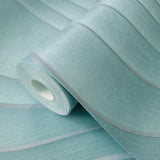 56327 Ogee Wave curves lines light teal blue green gray silver textured wallpaper 3D
