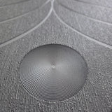 56332 Ogee Curved Wave curves lines gunmetal dark gray metallic textured wallpaper 3D
