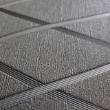 56332 Ogee Curved Wave curves lines gunmetal dark gray metallic textured wallpaper 3D
