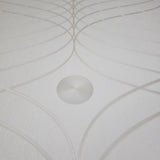 56335 Ogee Curved Wave curves lines ivory off white cream textured modern wallpaper 3D
