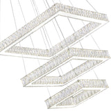 5635P21ST-3S (Clear) Florence LED Chandelier With Chrome Finish