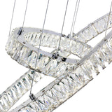 5635P27ST-2O (Clear) Florence LED Chandelier With Chrome Finish