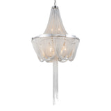 5653P20C Enchanted 6 Light Down Chandelier With Chrome Finish