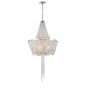 5653P20C Enchanted 6 Light Down Chandelier With Chrome Finish