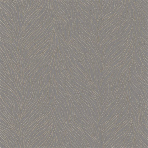 58429 Branches Brown Gold Wallpaper