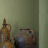 5858 Weekender Weave Glint Evergreen Wallpaper