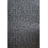58810 Abstract square Lines grid charcoal dark gray silver metallic textured wallpaper
