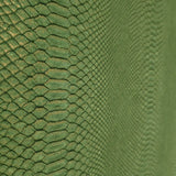 58834 Embossed golden green faux python scale snake skin textured modern wallpaper 3D