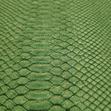 58834 Embossed golden green faux python scale snake skin textured modern wallpaper 3D