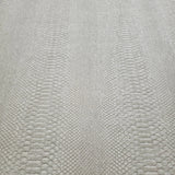 58840 Embossed grayish off white cream faux python scale snake skin textured wallpaper