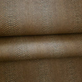 58844 Mustard bronze olive brown faux python scale snake skin texture modern wallpaper
