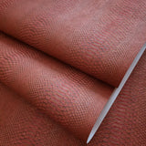 58845 Embossed burgundy red gold faux python scale snake skin textured wallpaper rolls
