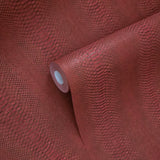 58845 Embossed burgundy red gold faux python scale snake skin textured wallpaper rolls
