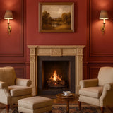 58864 Modern Maroon Red Faux fabric lines textured plain contemporary vinyl wallpaper
