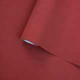 58864 Modern Maroon Red Faux fabric lines textured plain contemporary vinyl wallpaper
