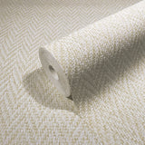 59302 Chevron Sisal Weave Texture Cream Wallpaper Galerie Wallcoverings