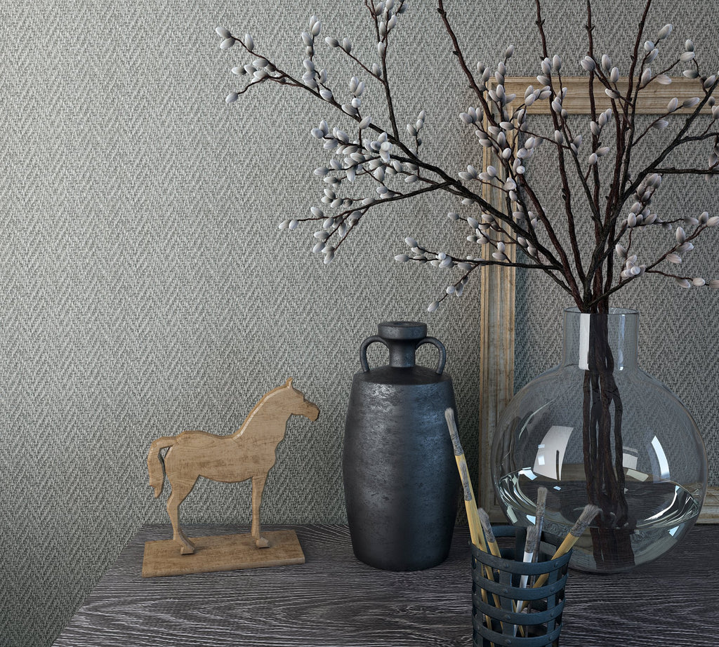 59304 Chevron Sisal Weave Texture Grey Wallpaper Galerie Wallcoverings ...