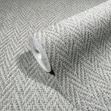 59304 Chevron Sisal Weave Texture Grey Wallpaper Galerie Wallcoverings