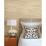 63-54726 Bing Qing Beige Grasscloth Wallpaper