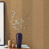 63-54740 Yue Ying Light Brown Grasscloth Wallpaper