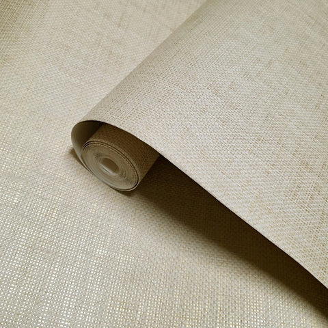 63-54772 Sand Lei Gold metallic paperweave woven textured Grasscloth Wallpaper