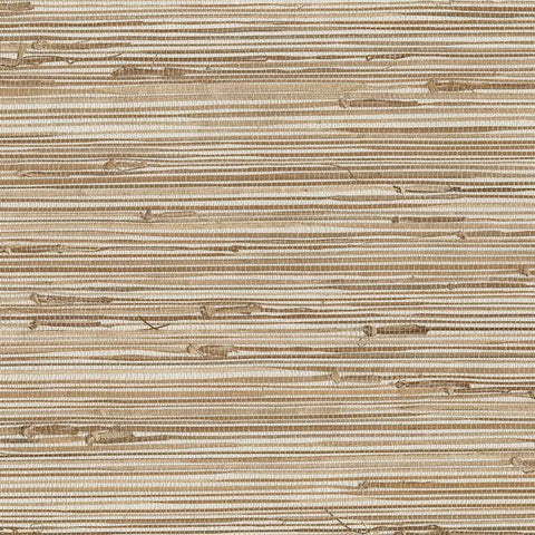 63-65601 Ting Taupe Grasscloth Wallpaper