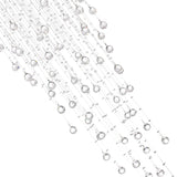 6601C24C(H 47) Rain Drop 9 Light Flush Mount With Chrome Finish