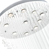 6629C26C Ribbon 10 Light Flush Mount With Chrome Finish