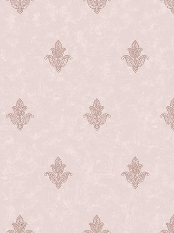 7017 Mehndi Motif Pink Wallpaper