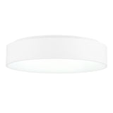 7103C18-1-104 Arenal LED Drum Shade Flush Mount With White Finish