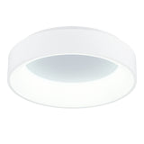 7103C18-1-104 Arenal LED Drum Shade Flush Mount With White Finish