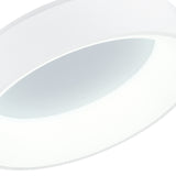 7103C18-1-104 Arenal LED Drum Shade Flush Mount With White Finish