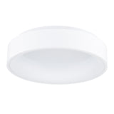 7103C18-1-104 Arenal LED Drum Shade Flush Mount With White Finish