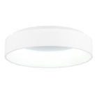 7103C18-1-104 Arenal LED Drum Shade Flush Mount With White Finish