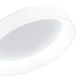 7103C24-1-104 Arenal LED Drum Shade Flush Mount With White Finish