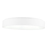 7103C24-1-104 Arenal LED Drum Shade Flush Mount With White Finish