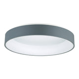 7103C24-1-167 Arenal LED Drum Shade Flush Mount With Gray & White Finish