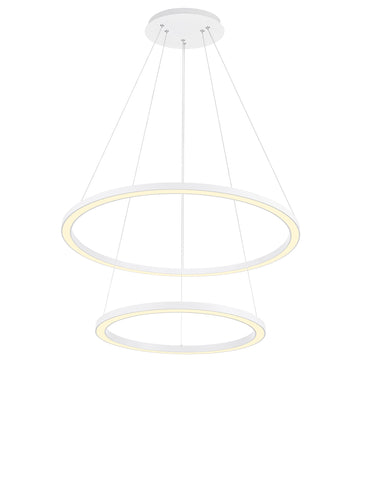 7112P24-103 Chalice LED Chandelier With White Finish