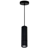 7117P3-1-101-B Stowe LED Down Mini Pendant With Black & Wood Finish